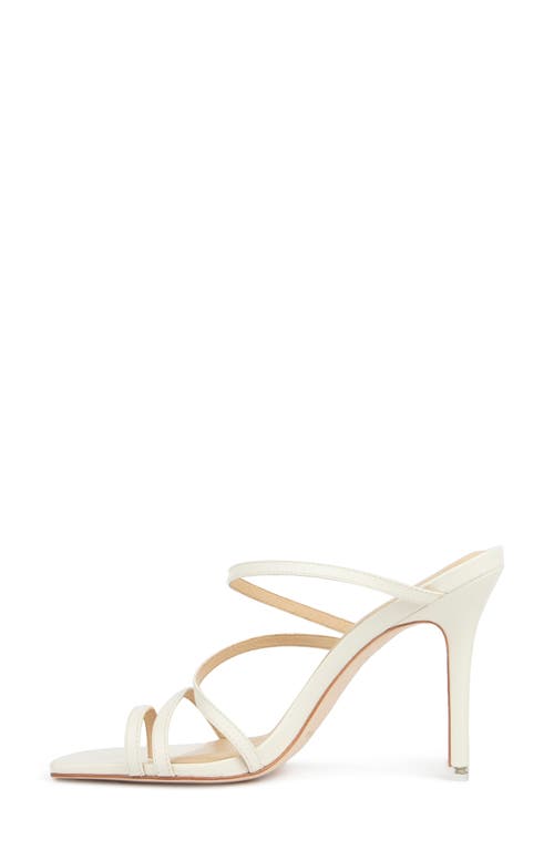 Black Suede Studio Cindy Stiletto Sandal In Cream Leather