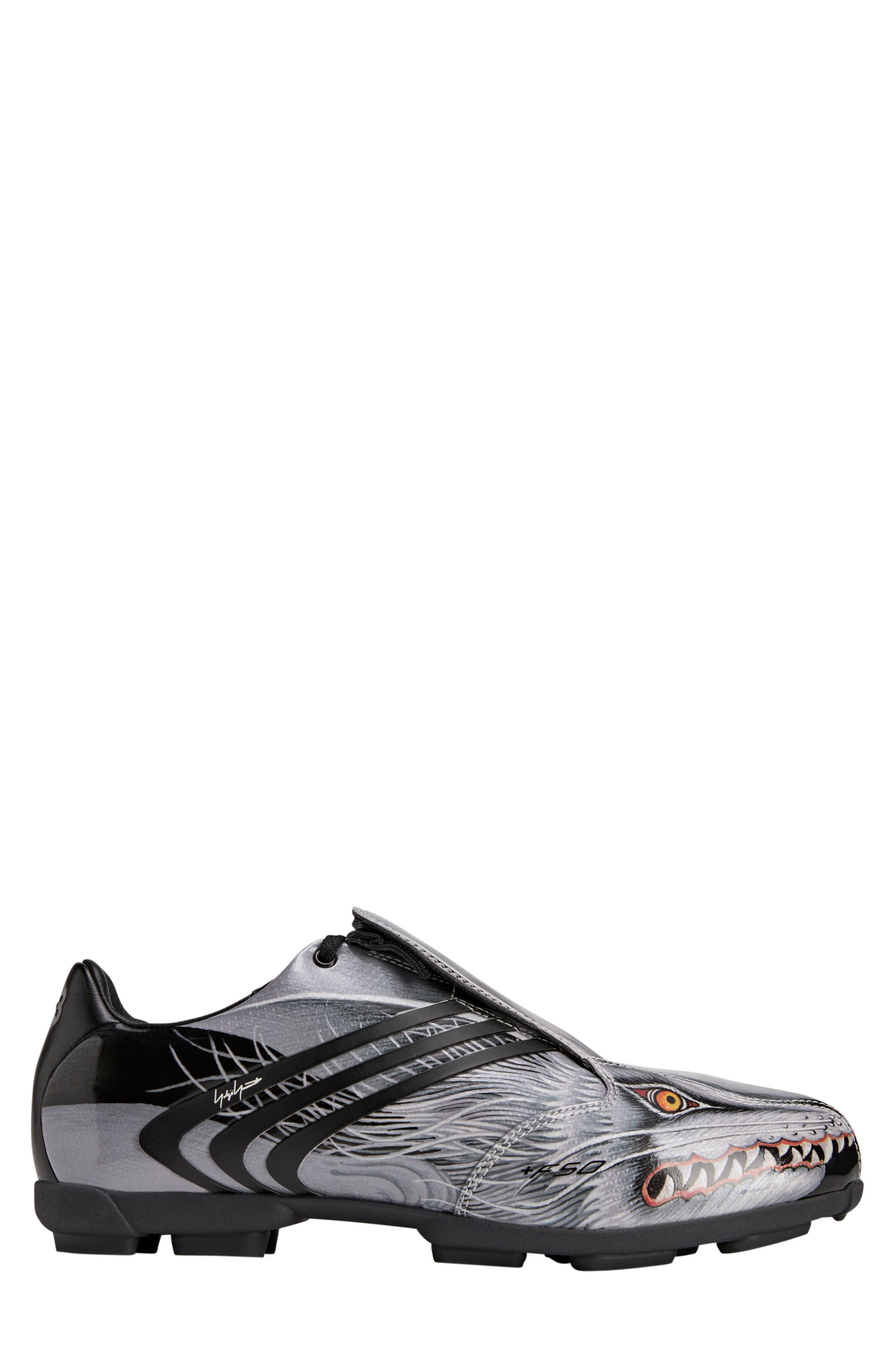 Y-3 F50 Tunit Firm Ground Football Boot, Alternate, color, Black/ Black/ Blk