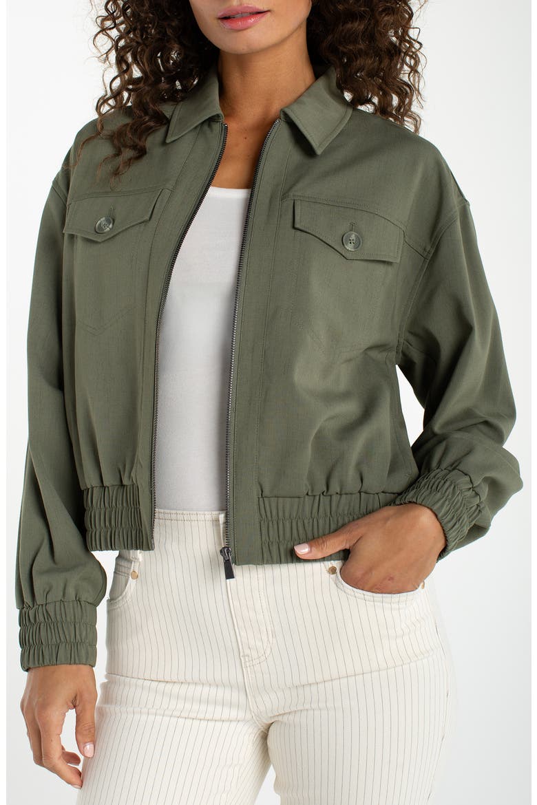 Zip Front Jacket, Main, color, MARTINI OLIVE