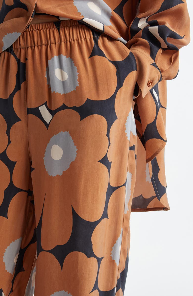 Marimekko Oanet Unikko Pants, Alternate, color, Brown Black Grey