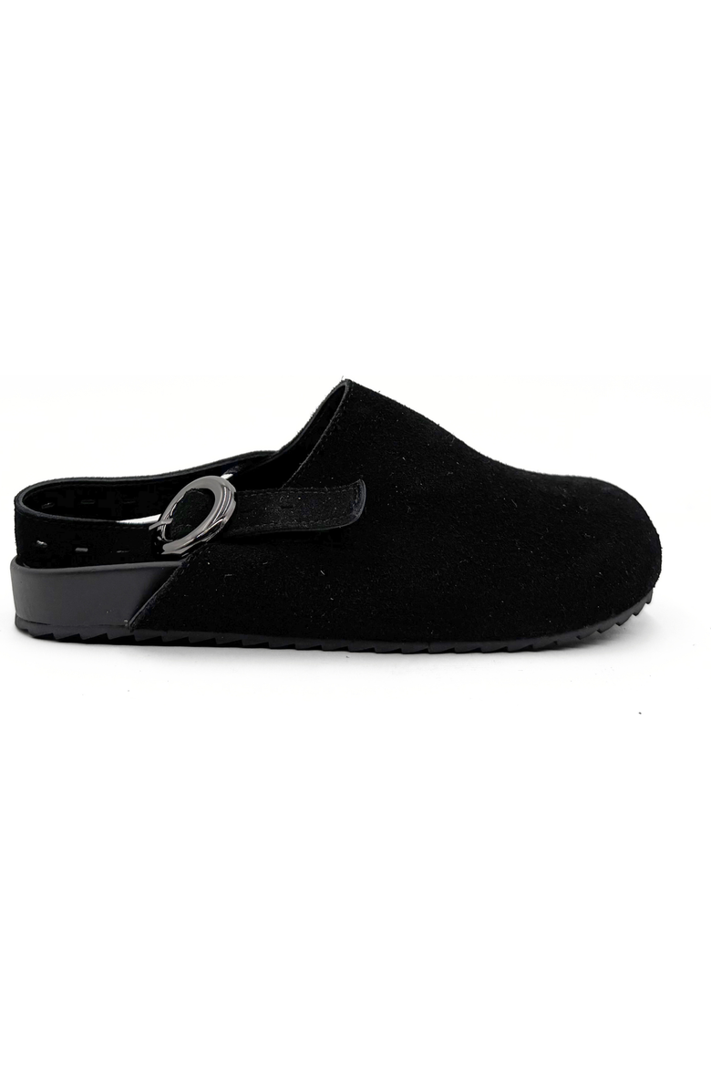 Amie Rafa Toni Suede Clogs, Main, color, Black
