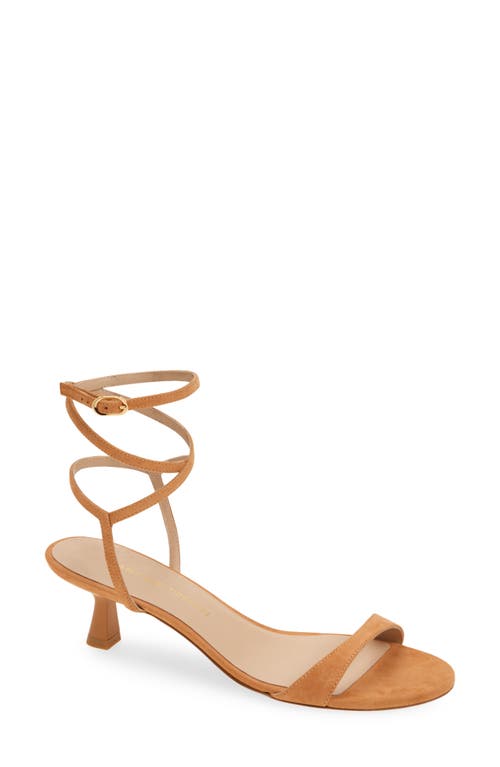 Stuart Weitzman Nudist Wrap Sandal In Machiatto Suede