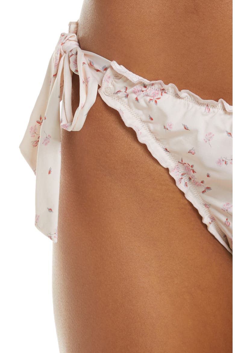 x Gigi Hadid Colby Ruffle Bikini Bottoms, Alternate, color, SWEET ROSE