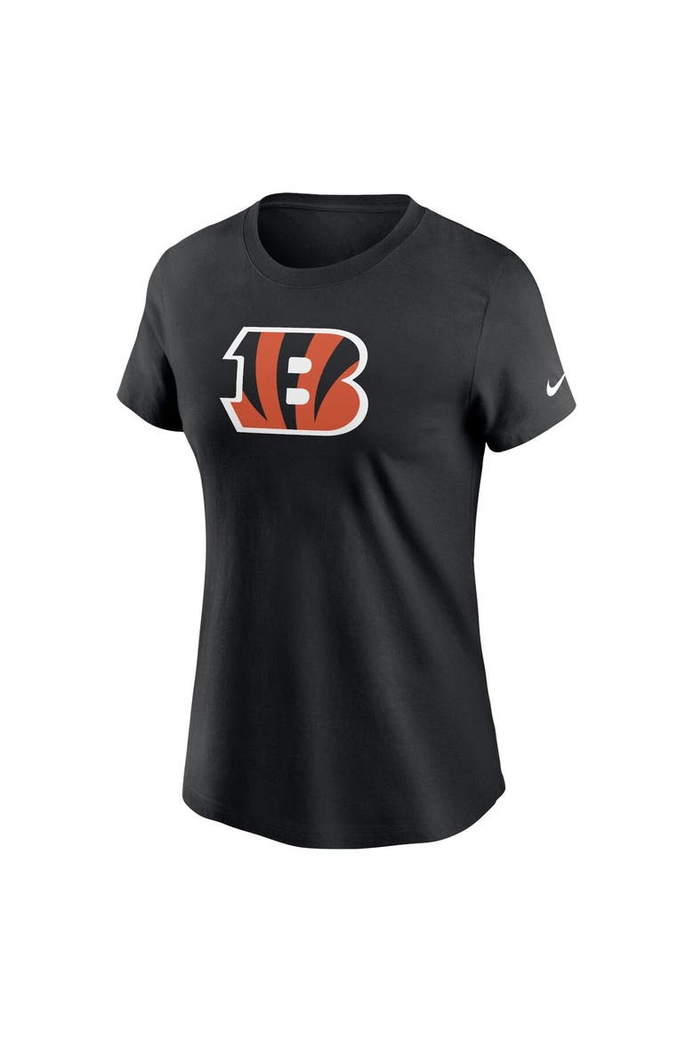 Women's Nike Black Cincinnati Bengals Primary Logo T-Shirt, Alternate, color, Black