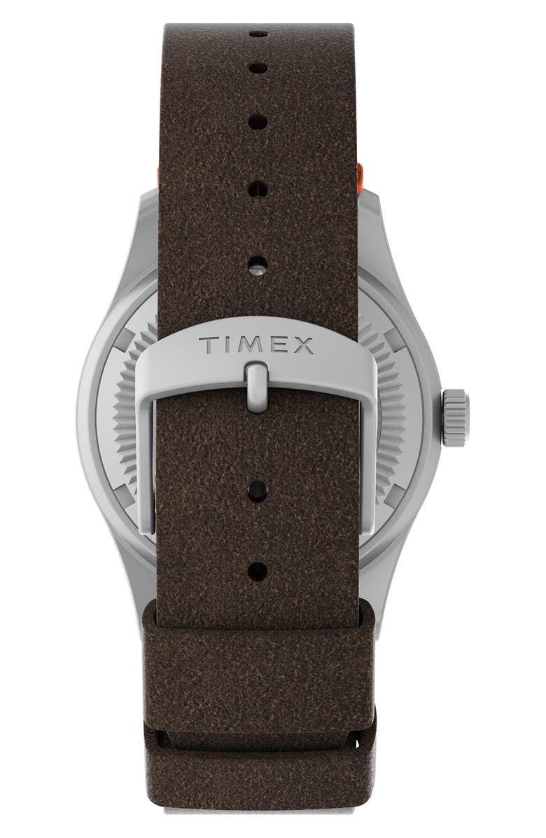 Timex<sup>®</sup> Expedition North<sup>®</sup> Field Mechanical Leather Strap Watch, 38mm, Alternate, color,