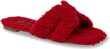 Jenson Faux Shearling Slide Sandal