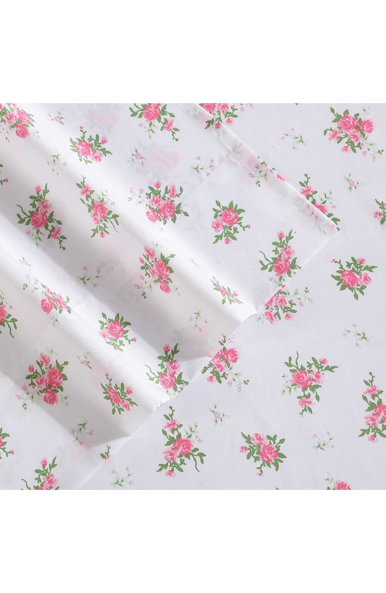 Betsey Johnson Floral Dreams Microfiber Sheet Set, Alternate, color, White