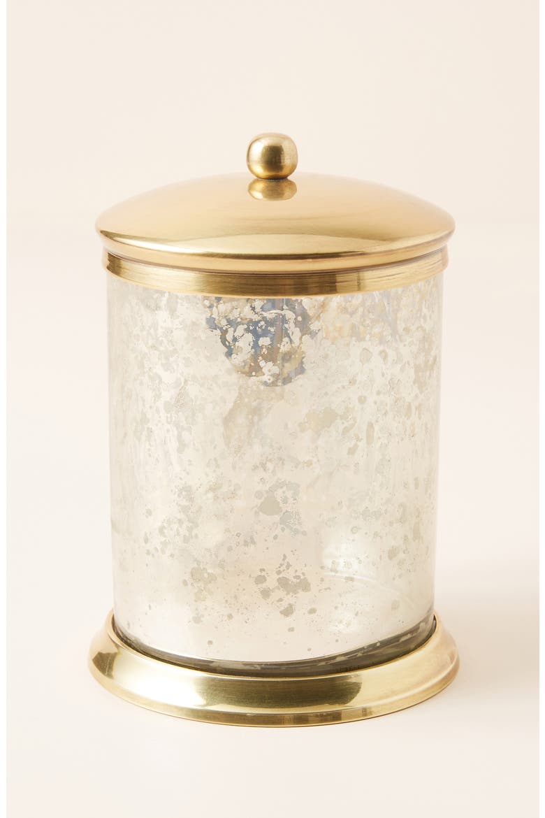 Large Moonglow Glass Bath Canister, Main, color, GOLD
