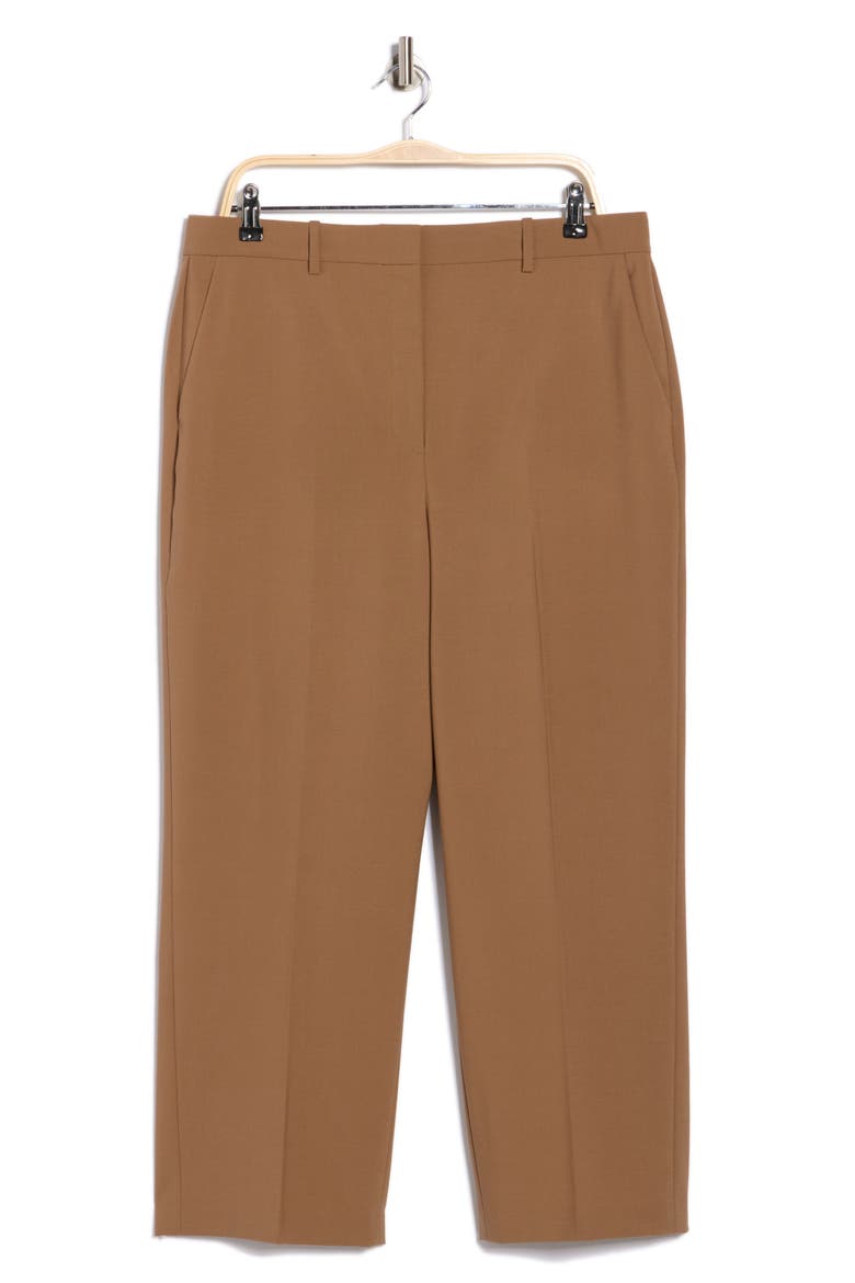 Sevona High Waist Wool Blend Pants, Main, color, TRUFFLE