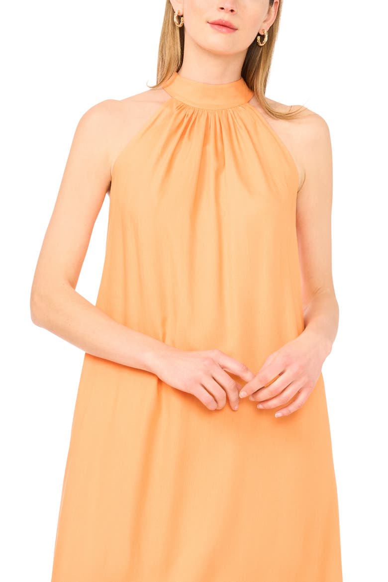 Halter Maxi Dress, Alternate, color, TANGERINE