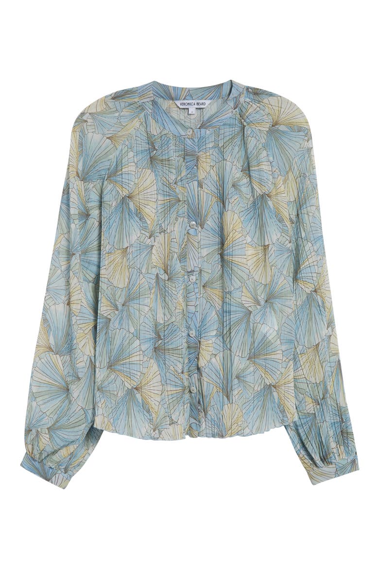 Fennel Floral Button-Up Shirt, Alternate, color, POWDER BLUE MULTI