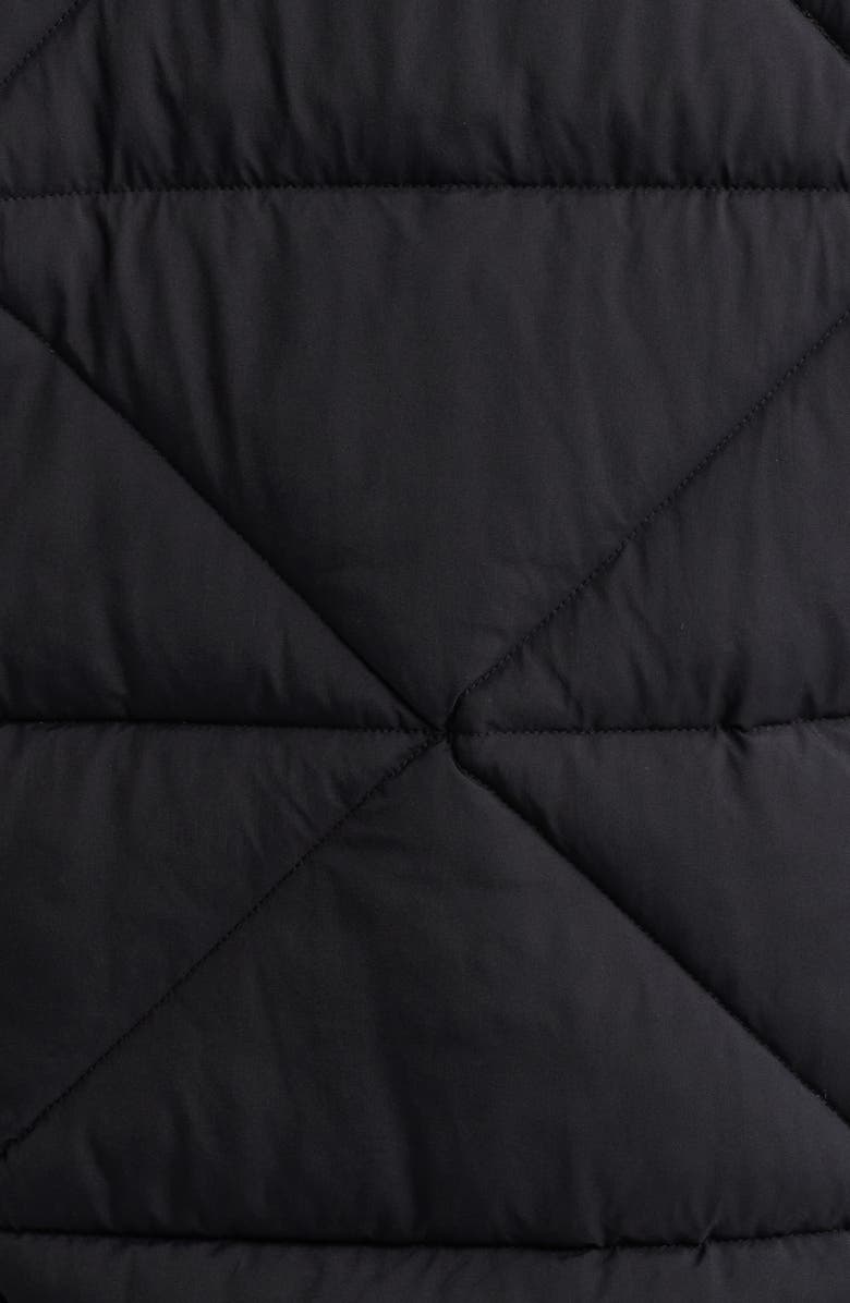 Sam Edelman Quilted Puffer Coat with Removable Hood, Alternate, color, Black