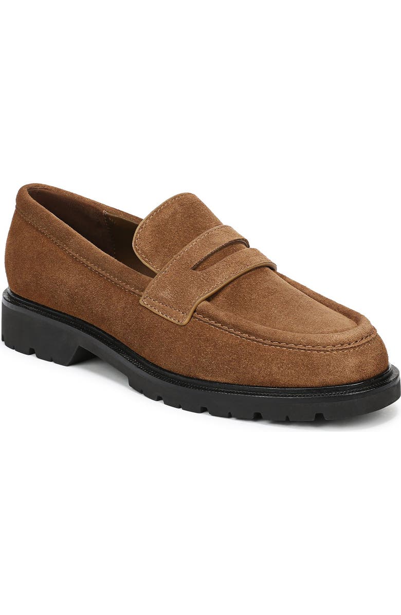 Vince Siena Lugged Penny Loafer, Main, color, Elmwood