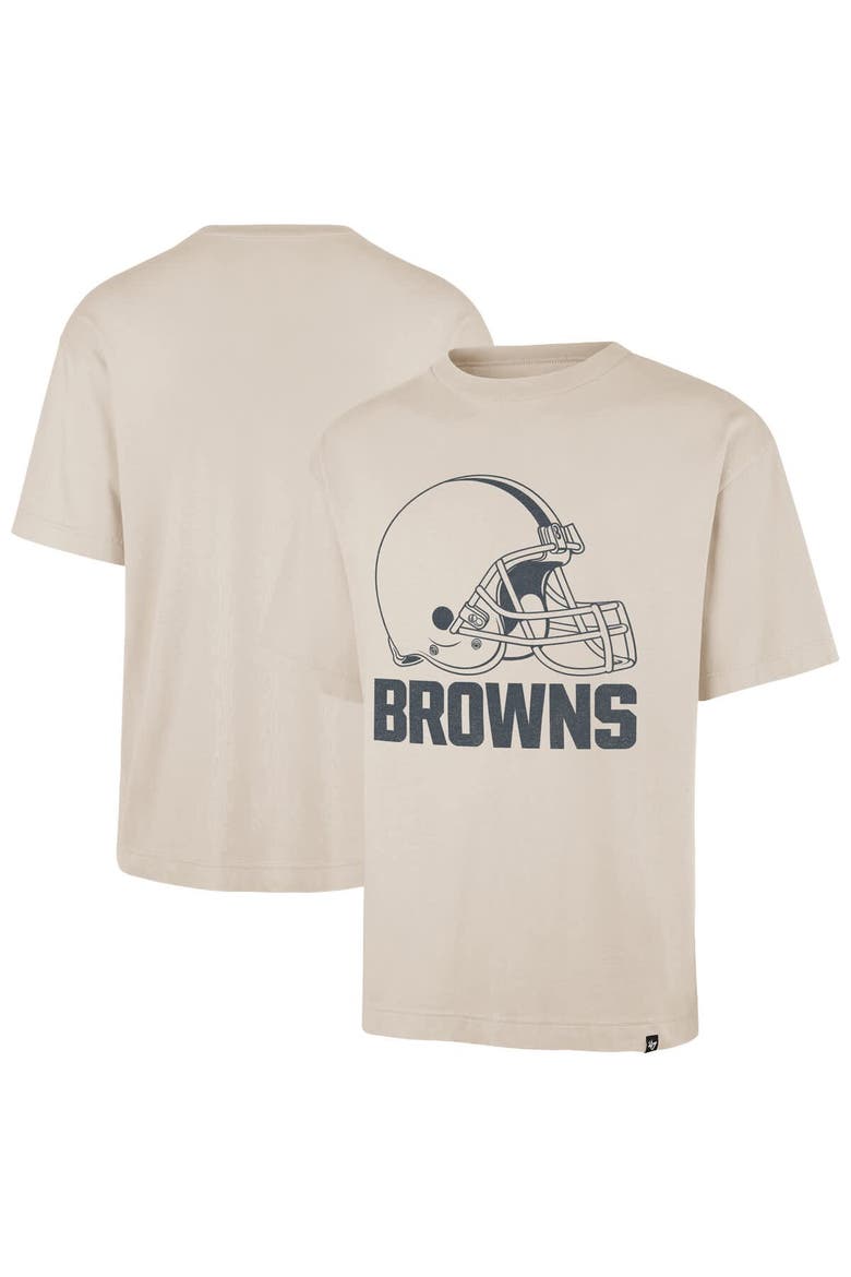 Men's '47 Tan Cleveland Browns Bouldering Imprint Ravine Foundation T-Shirt, Main, color, Tan