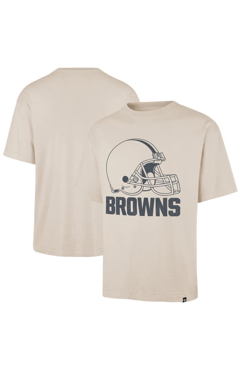 '47 Men's '47 Tan Cleveland Browns Bouldering Imprint Ravine Foundation T-Shirt, Main, color, Tan