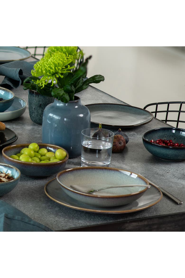 Lave Glace Dinner Plate, Alternate, color, Blue Green