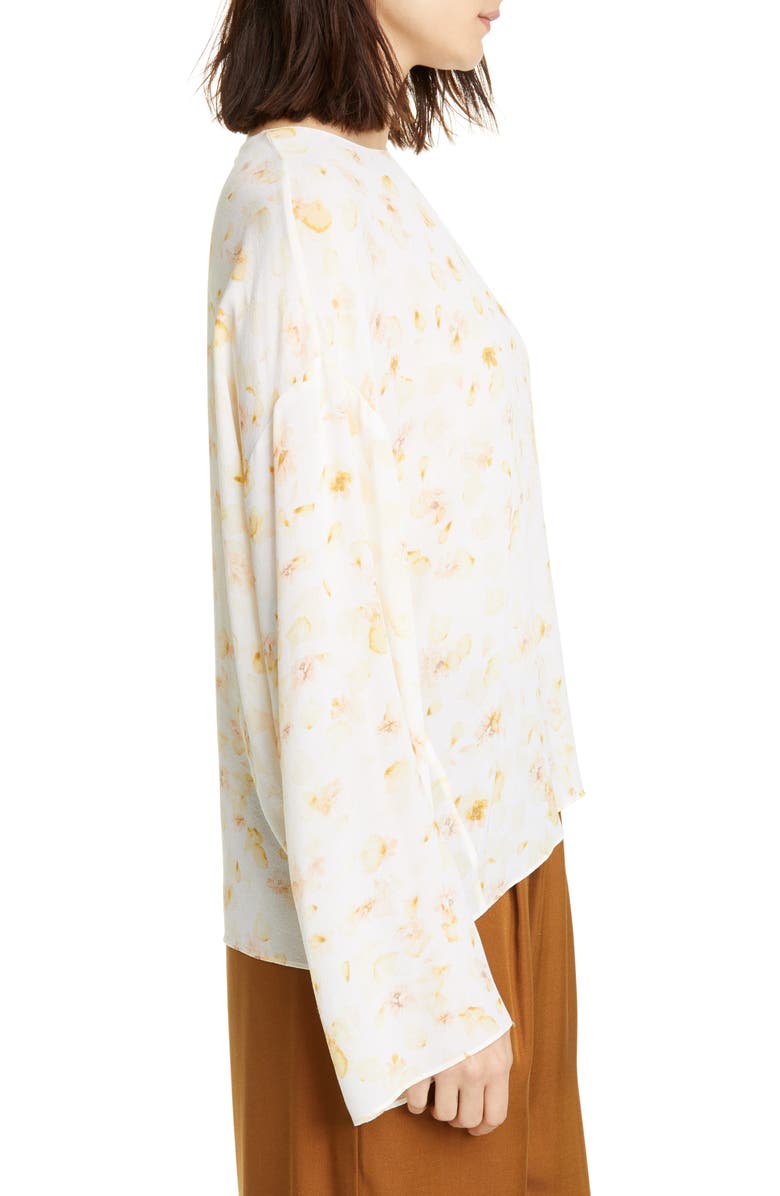 Vince Pressed Petal Long Sleeve Blouse, Alternate, color,