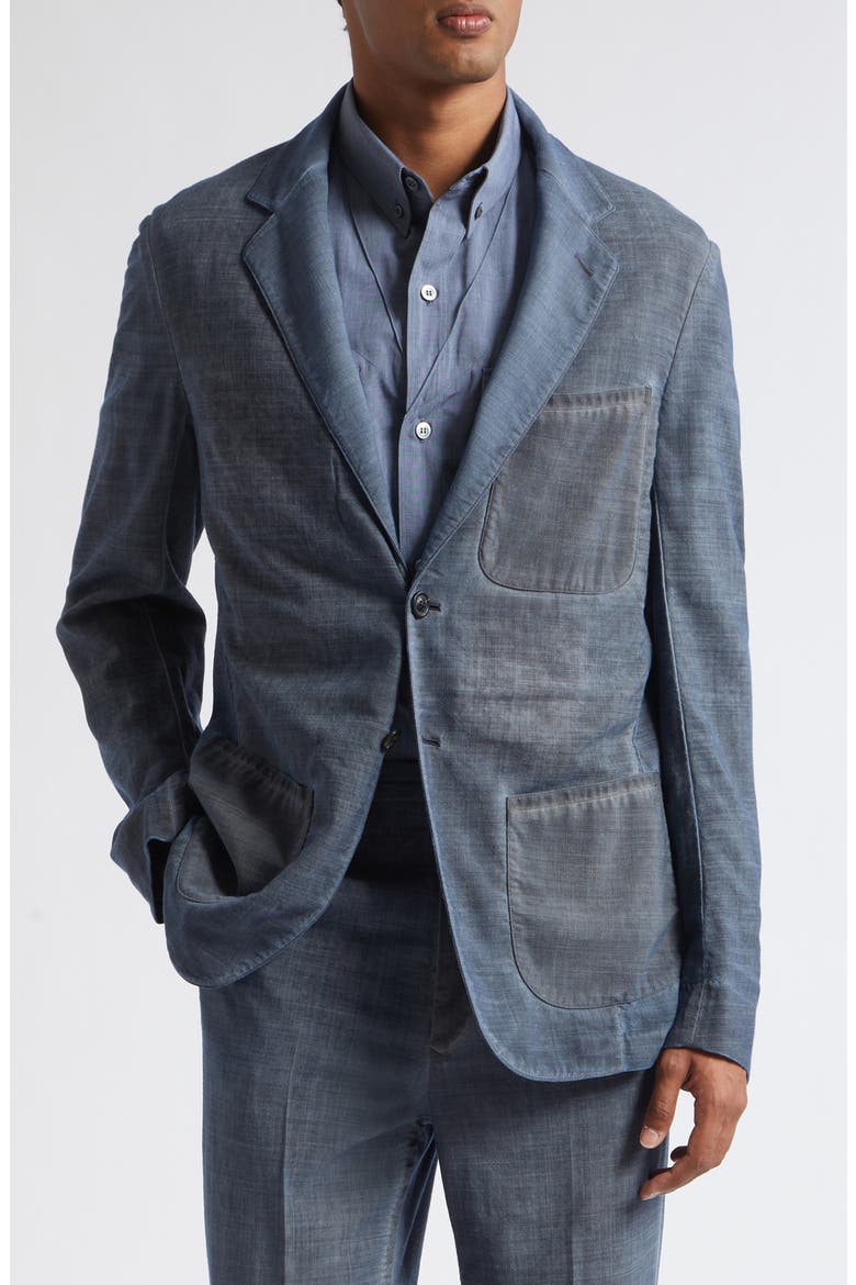 Double Dyed Wool Sport Coat, Main, color, ARMY BLUE