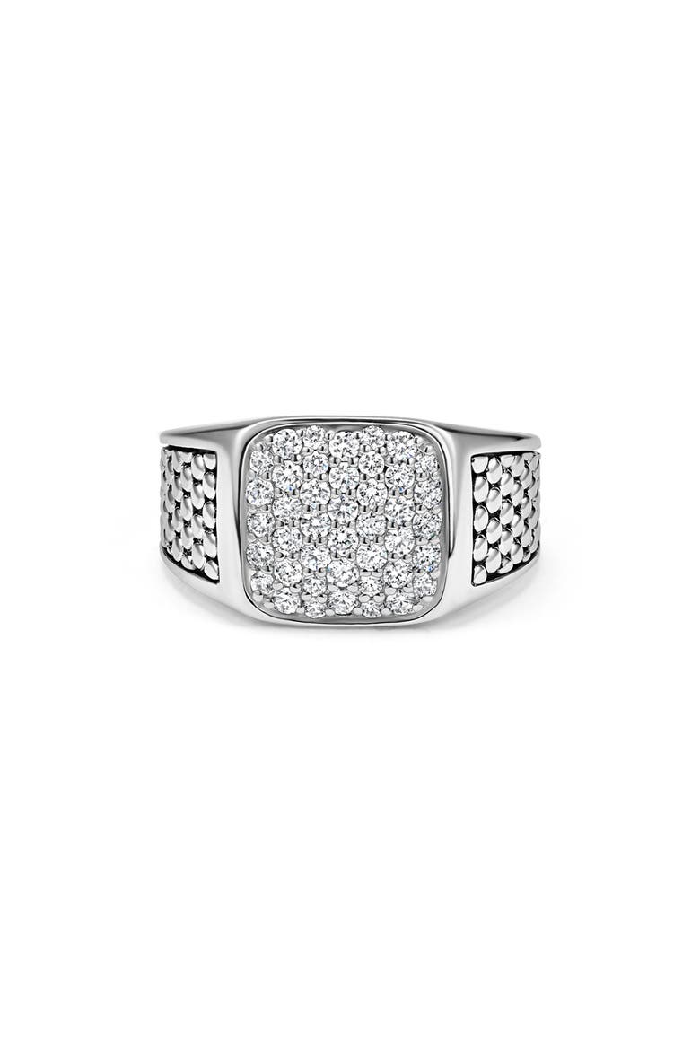 Men's Anthem Diamond Ring, Alternate, color, SILVER