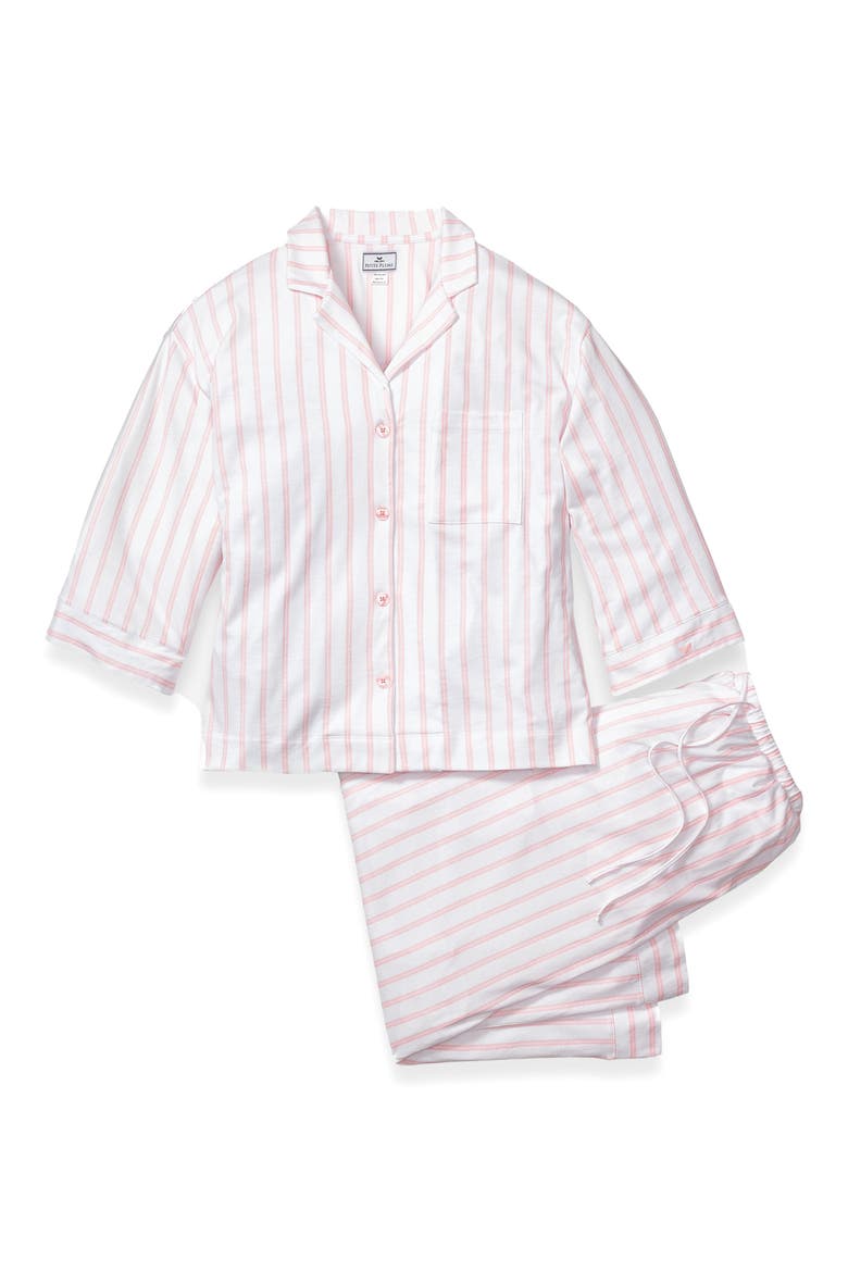 Olivia Wide Leg Pima Cotton Pajamas, Alternate, color, PINK