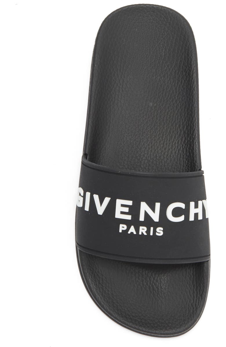 Givenchy Logo Slide Sandal, Alternate, color, Black