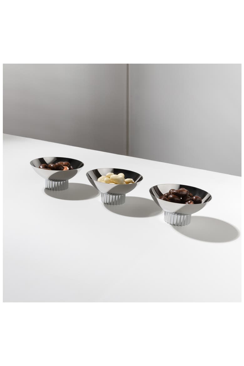 Striations Trio Bowl, Alternate, color, SILVER