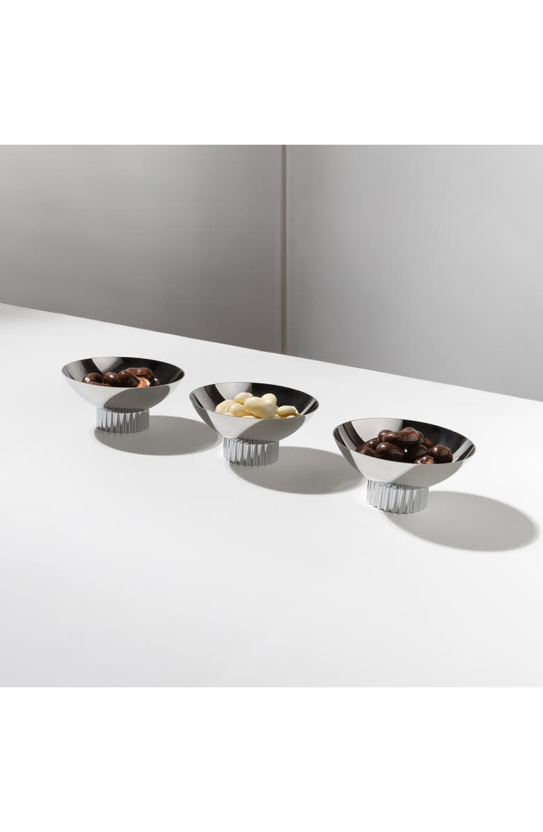 ANNA New York Striations Trio Bowl, Alternate, color, Silver