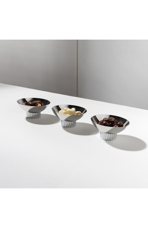 Anna New York Striations Trio Bowl In Silver