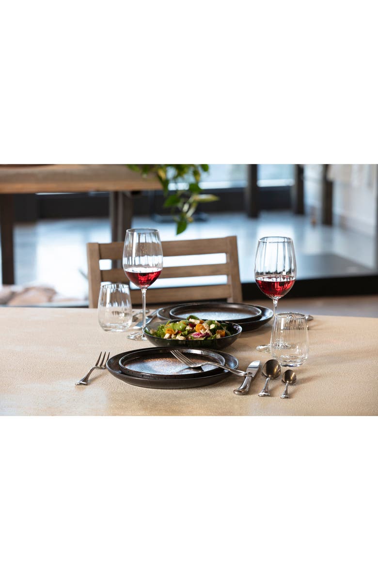 Fortessa San Marco Antiqued 20-Piece Flatware Set, Alternate, color, Silver