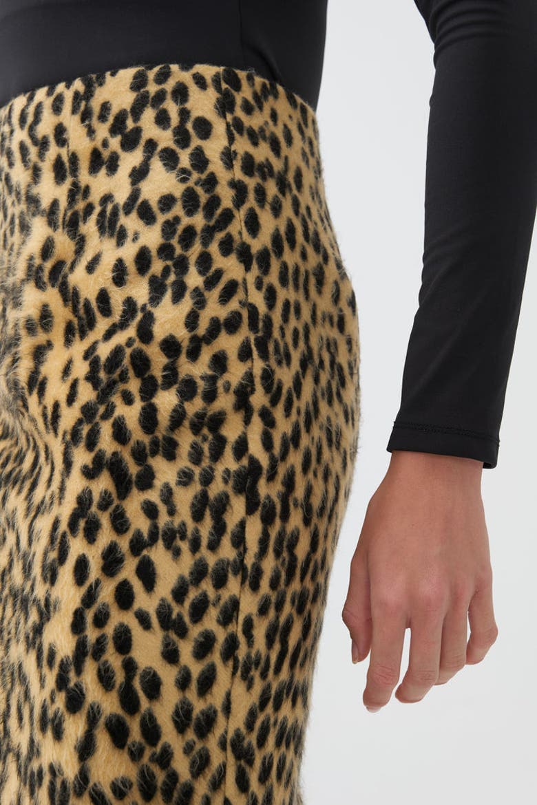 Leopard Print Pencil Skirt, Alternate, color, Multi-Colored
