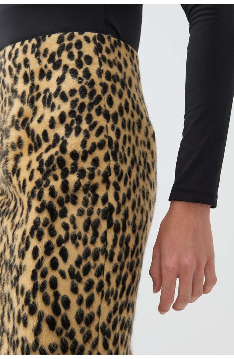 Nocturne Leopard Print Pencil Skirt, Alternate, color,