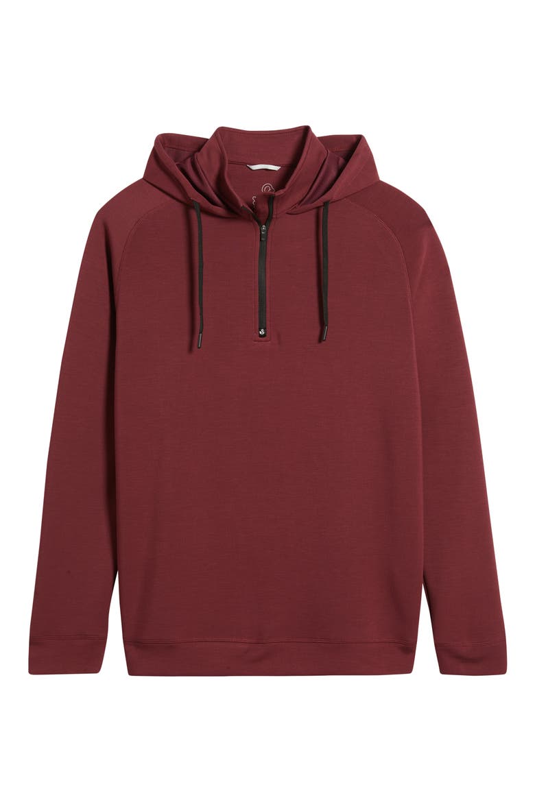Half Zip Golf Hoodie, Alternate, color, MAROON