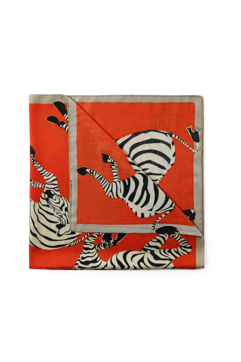 The Kensington Scarf, Alternate, color, Orange