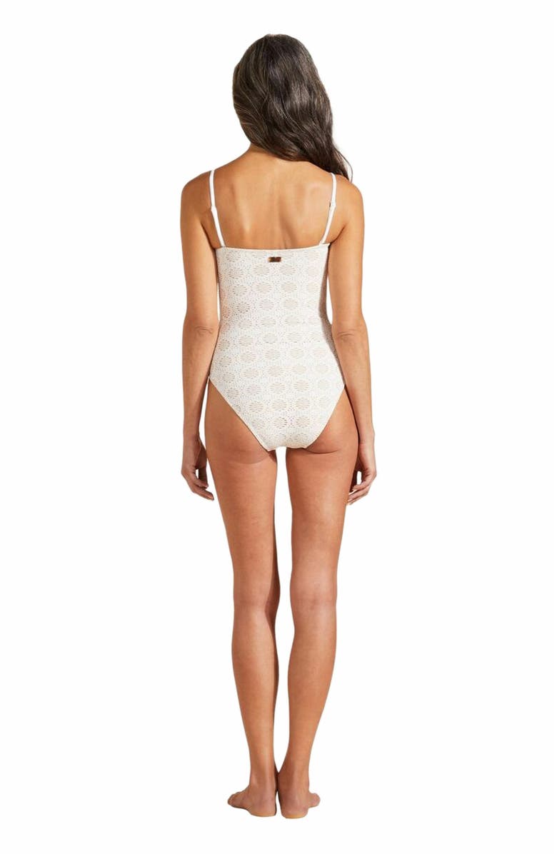 Vilebrequin Women's Broderies Anglaises Bustier One-Piece Swimsuit, Alternate, color,