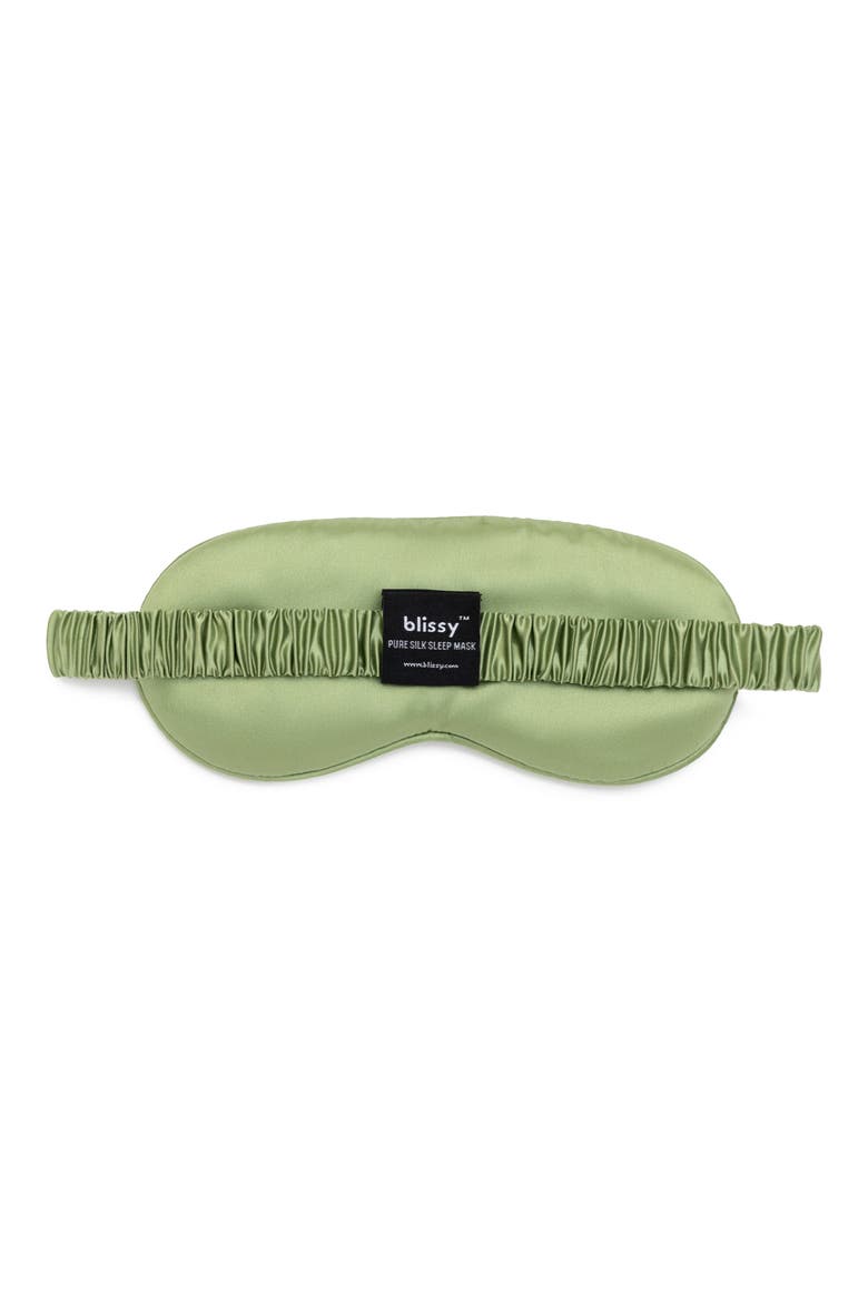 Silk Sleep Mask, Alternate, color, OLIVE