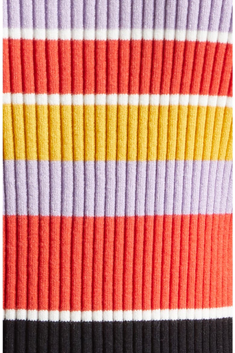 Greta Stripe Ribbed Button Front Cardigan, Alternate, color, TUSCAN STRIPE