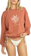 Billabong Bright Sun Kendal Embroidered Crewneck Sweatshirt