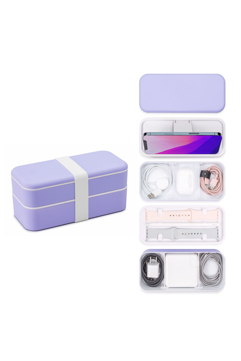 BentoStack Tech Accessory Organizer, Main, color, Purple