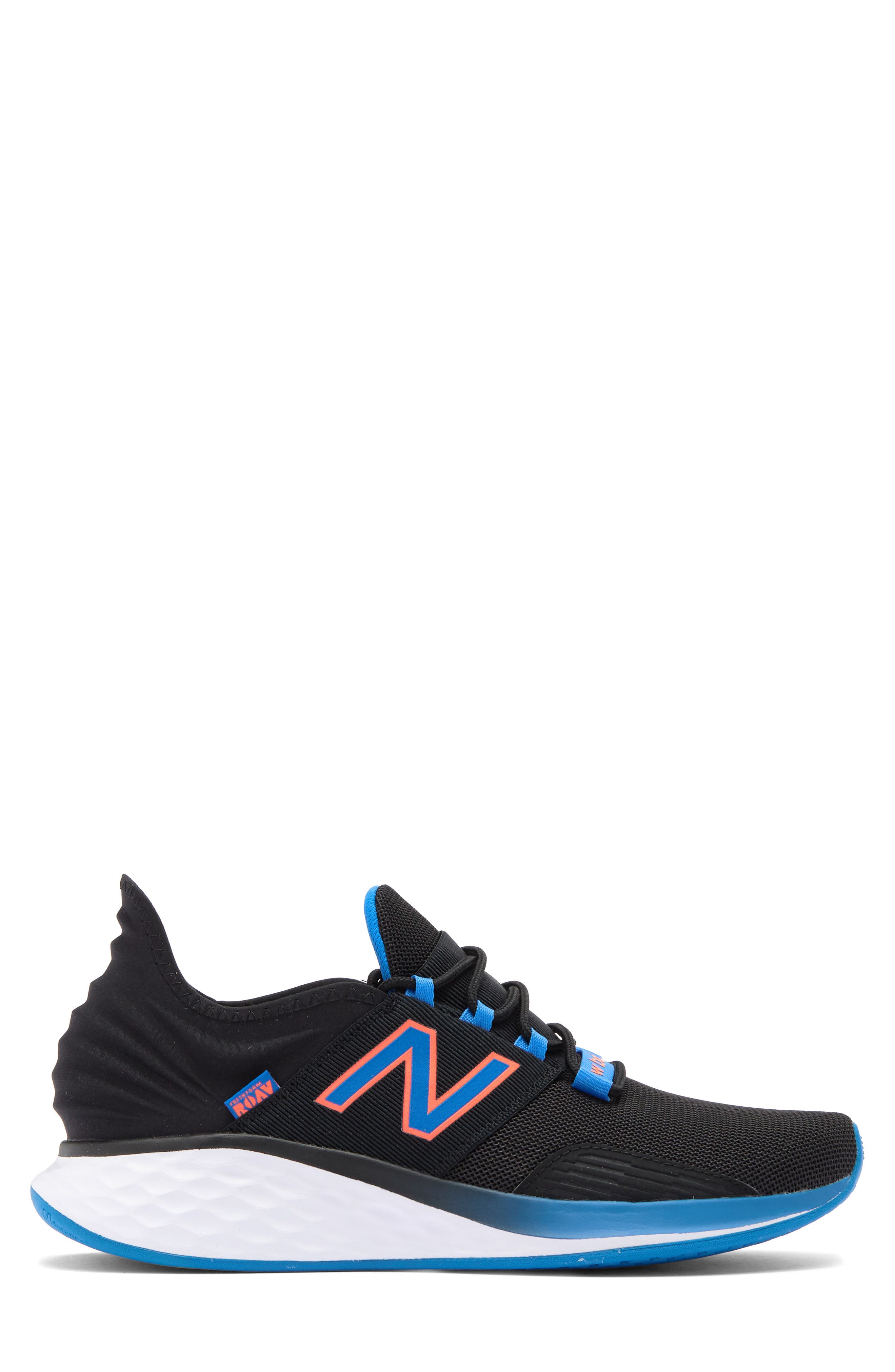 New Balance Fresh Foam Roav Knit Sneaker, Alternate, color, Black/ Serene Blue