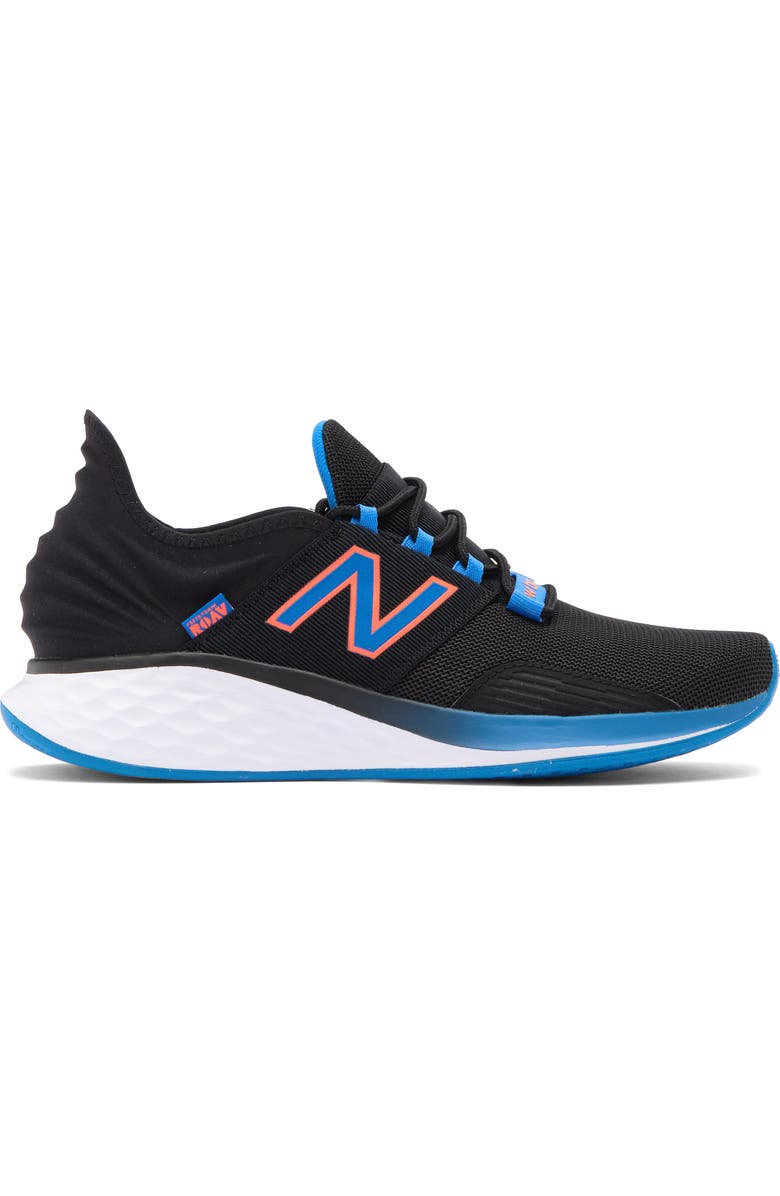 New Balance Fresh Foam Roav Knit Sneaker, Alternate, color, Black/ Serene Blue