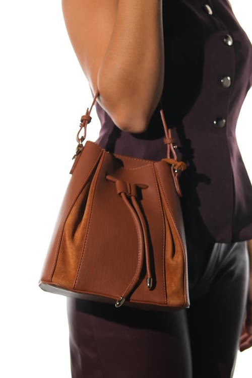 Forever & Always Shoes Maralis Leather Shoulder Bag In Brown