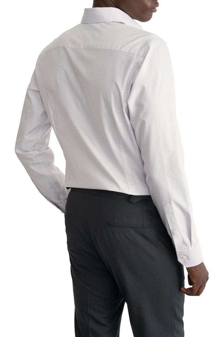 Contemporary Fit Checked Shirt, Alternate, color, LIGHT BEIGE