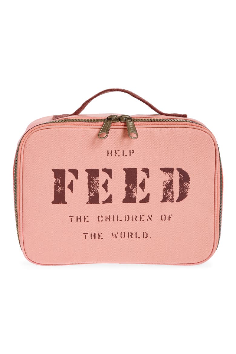 Canvas Lunch Box, Main, color, BLUSH