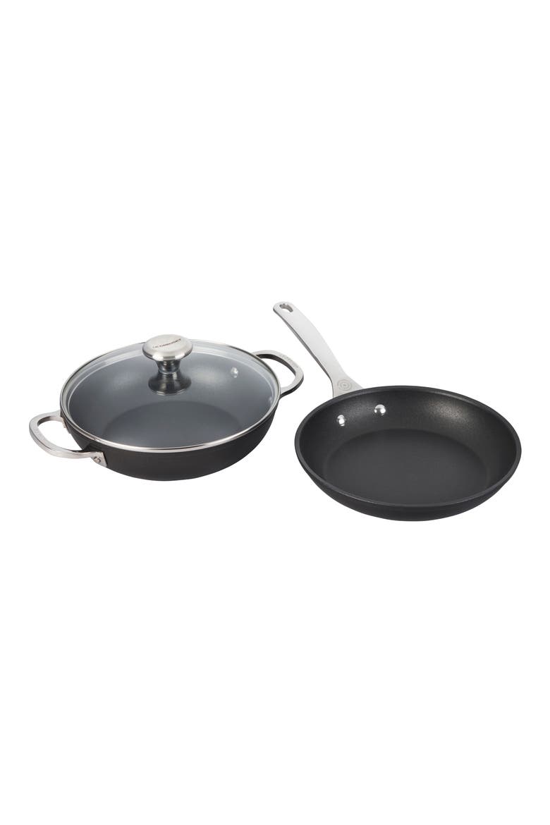 3-Piece Toughened Nonstick PRO Set, Main, color, SILVER/BLACK