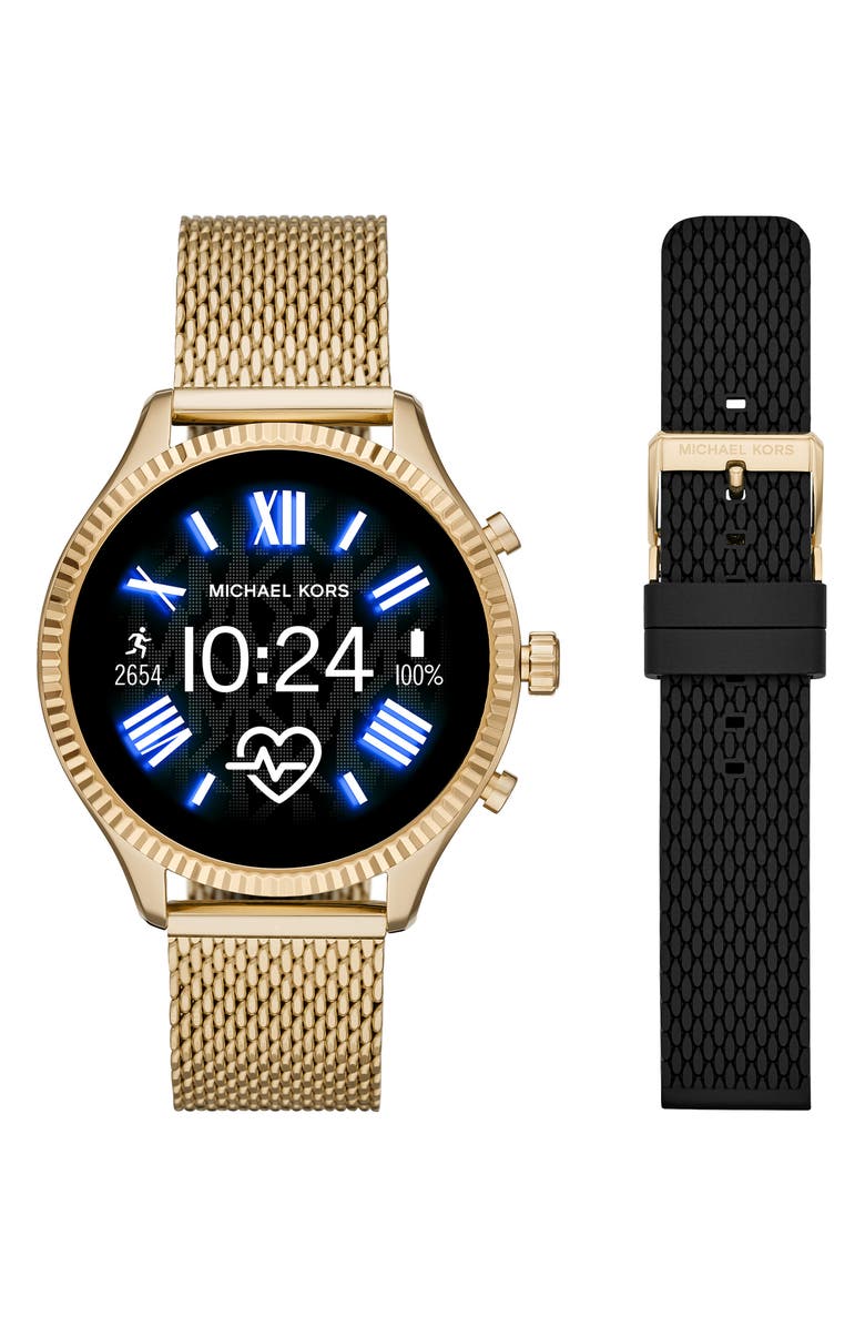Michael Kors Gen 5 Lexington Mesh Bracelet Smart Watch, 44mm, Main, color, 