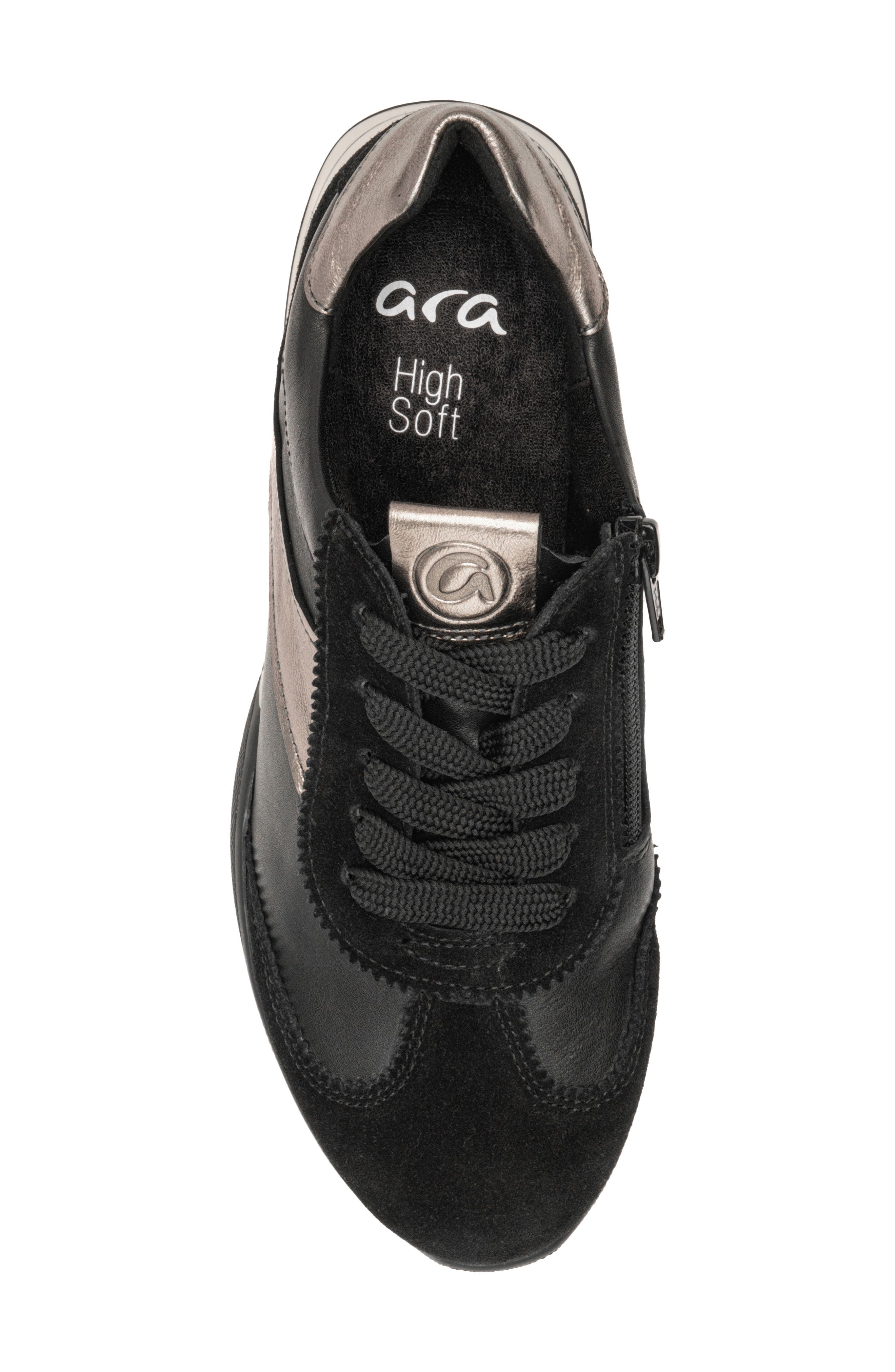 ara Myrtle Sneaker, Alternate, color, Black/ Graphite