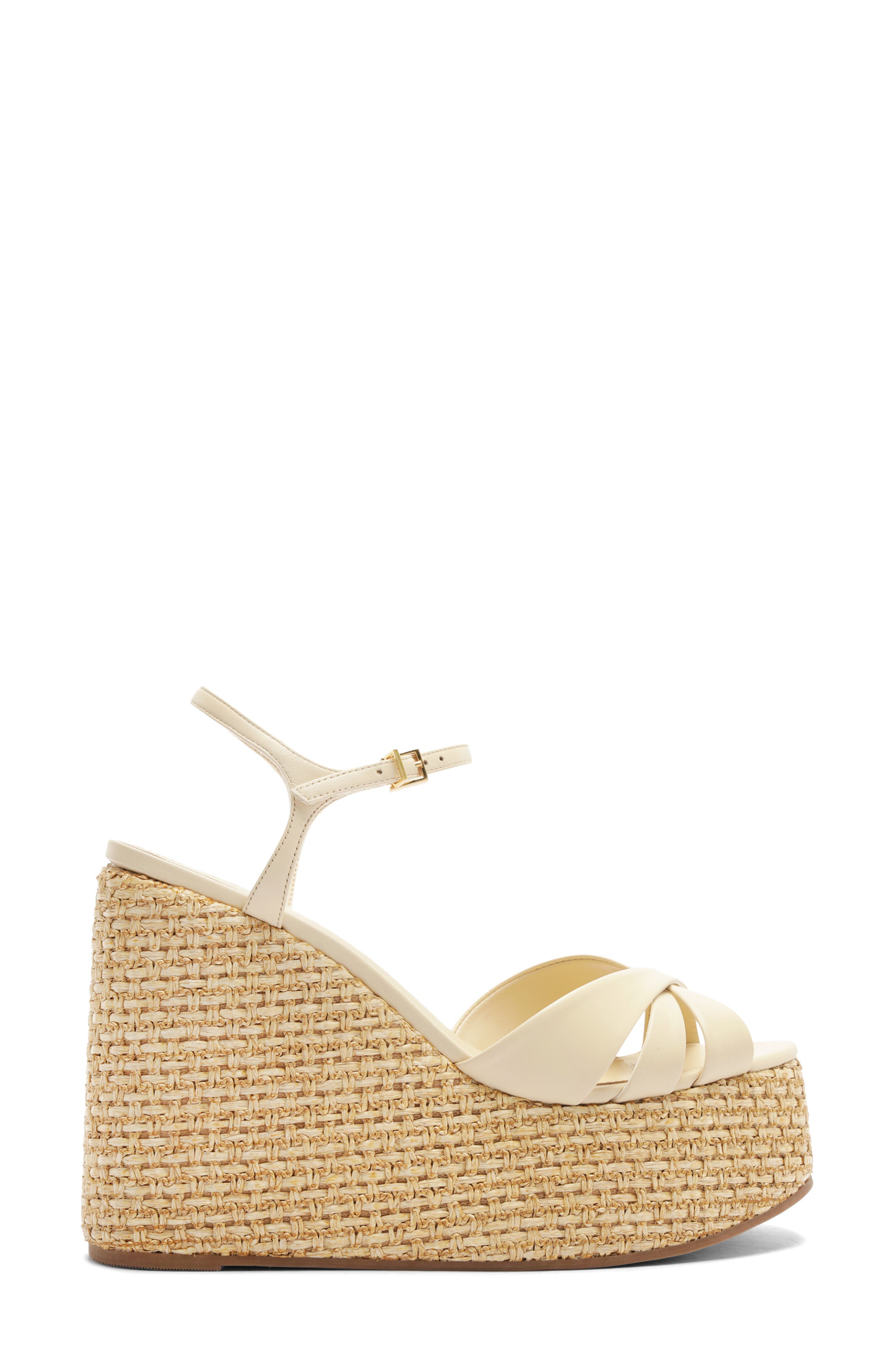 Keefa Platform Wedge Ankle Strap Sandal, Alternate, color, EGG SHELL