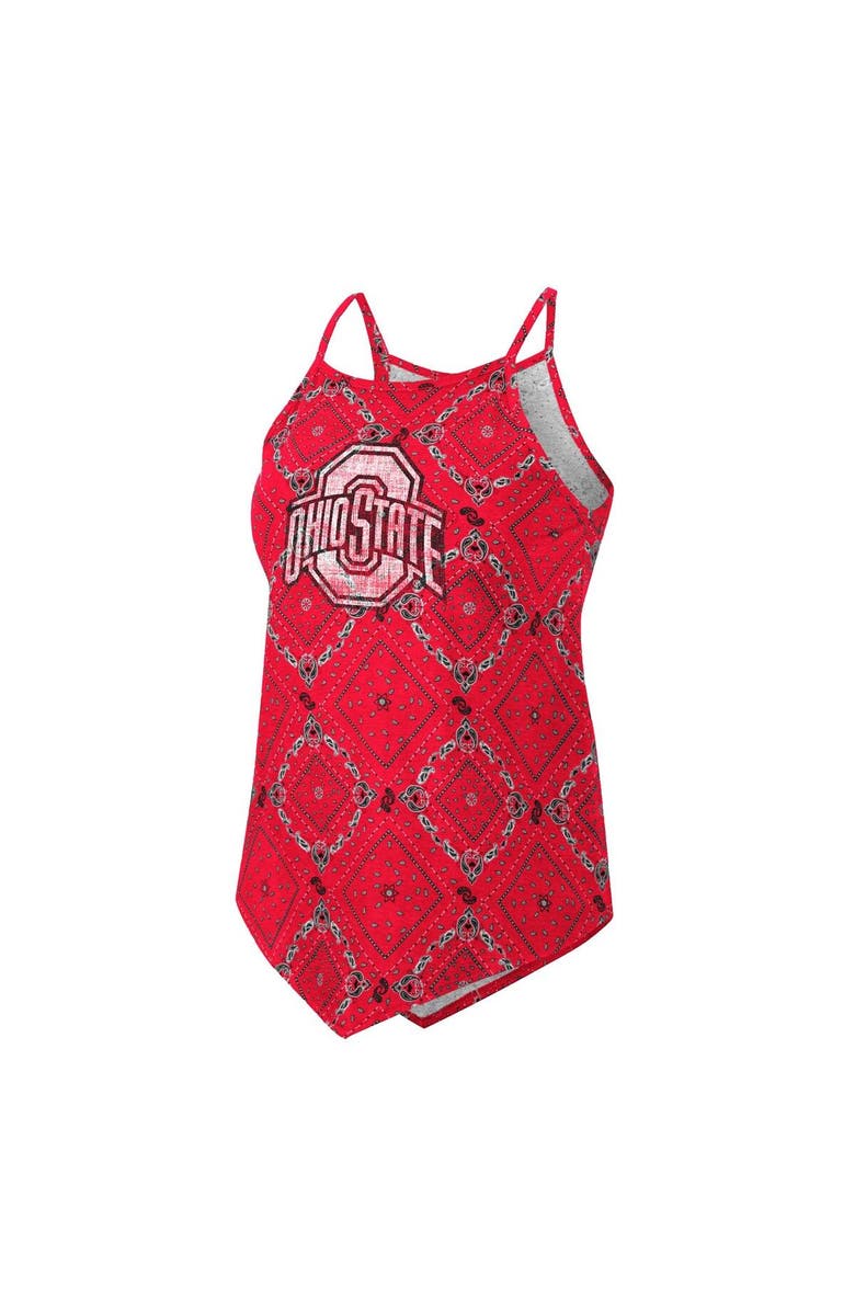 COLOSSEUM X WRANGLER Women's Colosseum x Wrangler Scarlet Ohio State Buckeyes Bandana Tank Top, Alternate, color, 
