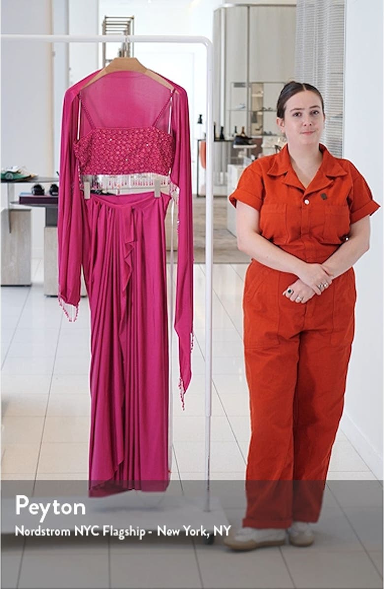 Pearl Beaded Lehenga Choli with Dupatta, sales video thumbnail