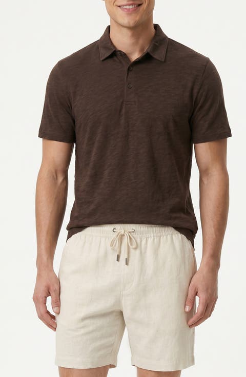 Cotton Slub Knit Polo